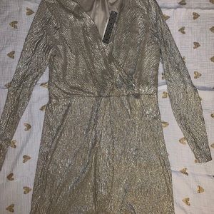 Gold tulip style dress